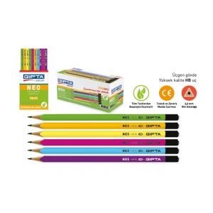 GIPTA K115 NEO FOSFORLU ÜÇGEN HB KURŞUN KALEM