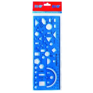 RIO MULTI SİSTEM ŞABLONLU 25CM CETVEL
