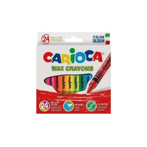 CARIOCA 42366 WAX CRAYONS PASTEL BOYA 24 RENK