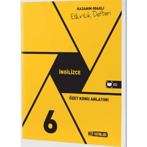 HIZ 6. SINIF İNGİLİZCE KAZANIM ODAKLI ETKİNLİK DEFTERİ - 2022 / 2023