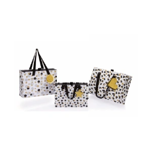 GIPTA BLACK WHITE GOLD GIFT HEDİYE KUTUSU BX6894 B 260x180x65 mm