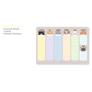 GIPTA 7325 CAT HAFTALIK PLANLAYICI  17x24  52 YP. PLANNER