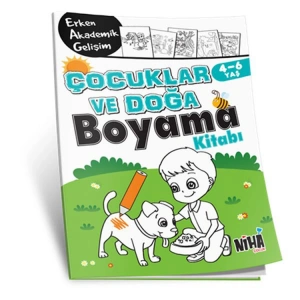 EAG ÇOCUKLAR VE DOĞA BOYAMA KİTABI 4 - 6 YAŞ