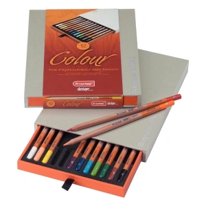 BRUYNZEEL DESING COLOUR KURU BOYA KALEM SETİ 12Lİ LÜX KUTU - B8805H12