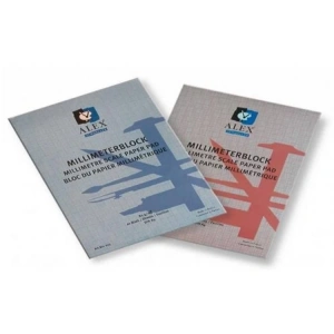 ALEX MİLİMETRİK BLOK 80GR. A3 20 YAPRAK MAVİ