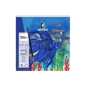 ALEX 15x15 SULUBOYA DEFTERİ 300GR.12YP. SPİRALLİ ART WATERCOLOR PAD ALX-3954