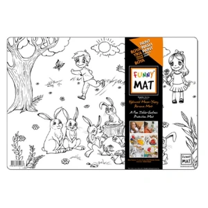 AKADEMİ ÇOCUK - FUNNY MAT - TAVŞANLAR 48x33,5cm