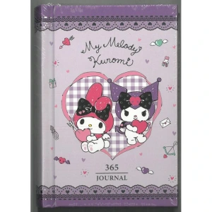 VICTORIAS JOURNALS 525-1987 MY MELODY & KUROMİ A7 80 GR. SERT KAPAK 365 GÜN GÜNLÜK/AJANDA ÇİZGİLİ DEFTER