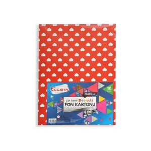 TİCON 292769 DESENLİ FON KARTONU 25x35cm 10 LU