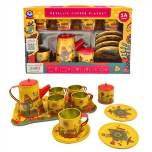 LİMON OYUNCAK 996-8A METAL ÇAY OYUN SETİ KUTULU 14 PARÇA 3+