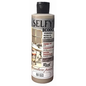 RİCH SLF-240-850 SELFY DECOR VERNİKLİ AKRİLİK BOYA 240cc.VİZON