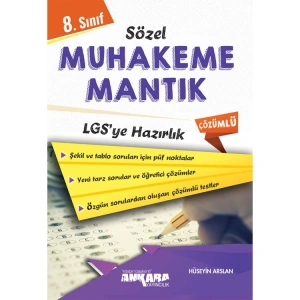 ANKARA YAYINLARI 8. SINIF LGS SÖZEL MUHAKEME VE MANTIK SORU BANKASI