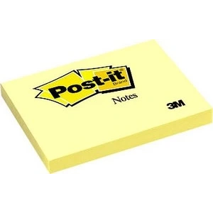 3M POST-IT 657 SARI YAPIŞKAN NOTLUK 76x102