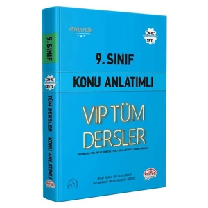 EDİTÖR 9.SINIF VIP TÜM DERSLER KONU ANLATIMLI MAVİ KİTAP