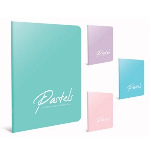 GIPTA PASTELS 17x24cm TEL DİKİŞLİ PP KAPAK 80 YP ÇİZGİLİ DEFTER