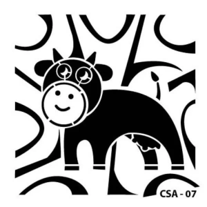 CADENCE CSA-07 STENCİL ŞABLON 25x25 - İNEK