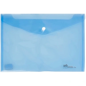 UMIX ÇITÇITLI A4 ZARF DOSYA ECO ŞEFFAF MAVİ U1120P