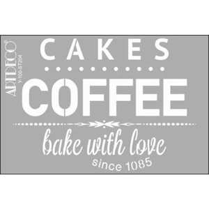 ARTDECO STENCİL A4  CAKES & COFFEE  204
