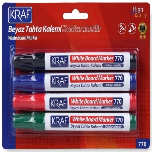 KRAF DOLDURULABİLİR TAHTA KALEMİ 4LÜ SET 770-4