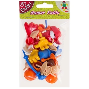 BU-BU 00004  PLASTİK OYUN HAMURU KALIBI AKSESUARLARI