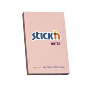 GIPTA STICKN 76X51 PASTEL PEMBE YAPIŞKANLI NOTLUK 100 YP.