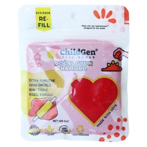CHILDGEN PLAY DOUGH - OYUN HAMURU POŞETLİ 125gr. KIRMIZI