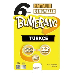 GÜNAY 6. SINIF BUMERANG 32 HAFTALIK TÜRKÇE DENEMELERİ