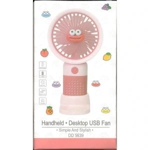 FANIX FNX-5639 ŞARJLI USB SABİTLENEBİLİR GÜLENYÜZ DESENLİ EL FANI  - TEKLİ