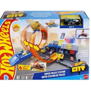 MATTEL  JBM71 HOT WHEELS POLİS İSTASYONU OYUN SETİ 4+