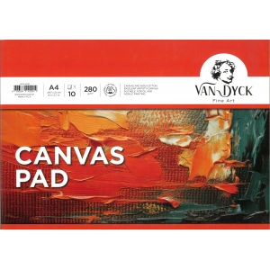 VAN DYCK VDCP-4229 CANVAS PAD / TUVAL BEZİ  A4 280 GR. 10 YP