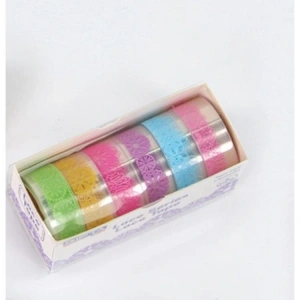 GIPTA K8901 LACE RENKLİ KAĞIT BANT 6LI KUTULU - 1.5 MMX5M