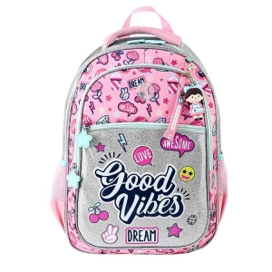 MUGGLE MU-5763 GOOD VIBES 3 BÖLMELİ SIRT ÇANTASI