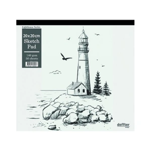 DEFFTER LIGHT HOUSE ESKİZ DEFTERİ 20X20 cm
