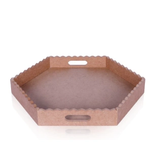 TEKNOPOİNT AHŞAP HOBİ TPS37 ALTIGEN TEPSİ BÜYÜK