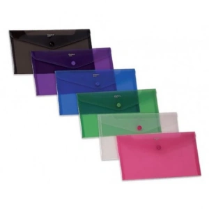 COMIX A1855 13.5X25 ŞEFFAF ÇITÇITLI DOSYA