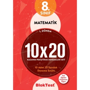 TUDEM 8. SINIF MATEMATİK 10X20 KAZANIM PEKİŞTİRME DENEMELERİ SETİ
