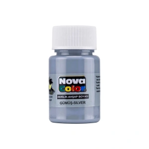 NOVA COLOR GÜMÜŞ 30 CC ŞİŞE AKRİLİK BOYA