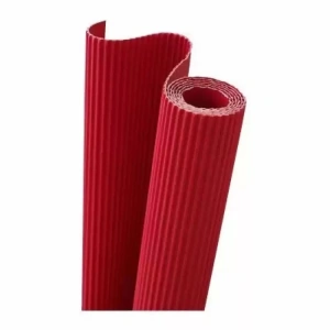 FİMA LETS OLUKLU MUKAVVA CANLI RENKLER 50x70 cm RULO - KOYU KIRMIZI