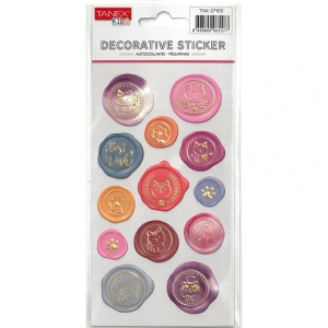 TANEX KIDS TNX-27103 DEKORATİF ETİKETLER - PUFFY EVCİL HAYVANLAR SERİSİ STICKER