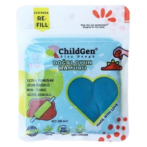 CHILDGEN PLAY DOUGH - OYUN HAMURU POŞETLİ 125gr. MAVİ
