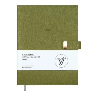 VICTORIAS JOURNALS 124-1406 19X25 EXECUTIVE HAFTALIK AJANDA - YEŞİL