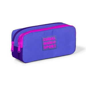 CORAL HIGH 22269 SPORT LAVANTA MOR İKİ BÖLMELİ KALEM ÇANTASI