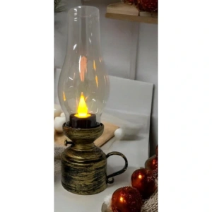 DK DK-425 GİFTZEN MASAÜSTÜ LEDLİ GAZ LAMBASI 18.5 cm