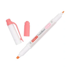 DONG-A TWINLINER SOFT FOSFORLU KALEM PEMBE MERCAN NO:12