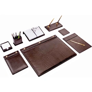 BRONS BR-0911 9 PARÇA  DÜĞMELİ SÜMEN TAKIMI KAHVE