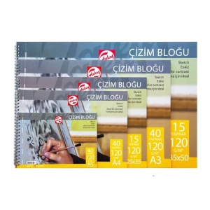 TALENS  A5  ÇİZİM BLOĞU 120GR. 40YP.  SPRALLİ
