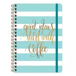 KESKİN A5 SPİ.SERT KAPAK DÜZ DEFTER 80yp.DAILY NOTES MUSE-GOOD IDEAS START