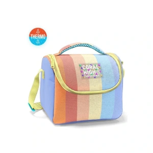 CORAL HIGH 22780 KIDS ÇOK RENKLİ ÇİZGİLİ THERMO BESLENME ÇANTASI