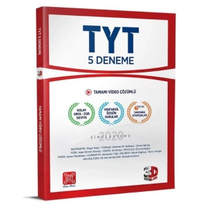 3D TYT TAMAMI VİDEO ÇÖZÜMLÜ 5 DENEME