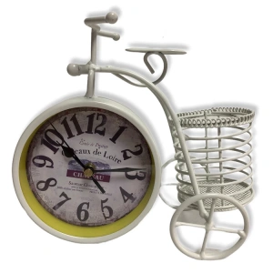 KEMBS HEDİYELİK  SAATLİ SEPETLİ BİSİKLET 22x20cm BSKL-T1426